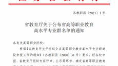 喜報🕘！摩鑫獲江蘇省高等職業教育高水平專業群立項！